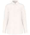 SP505 Spasso Ladies Long Sleeve Linen Shirt White colour image